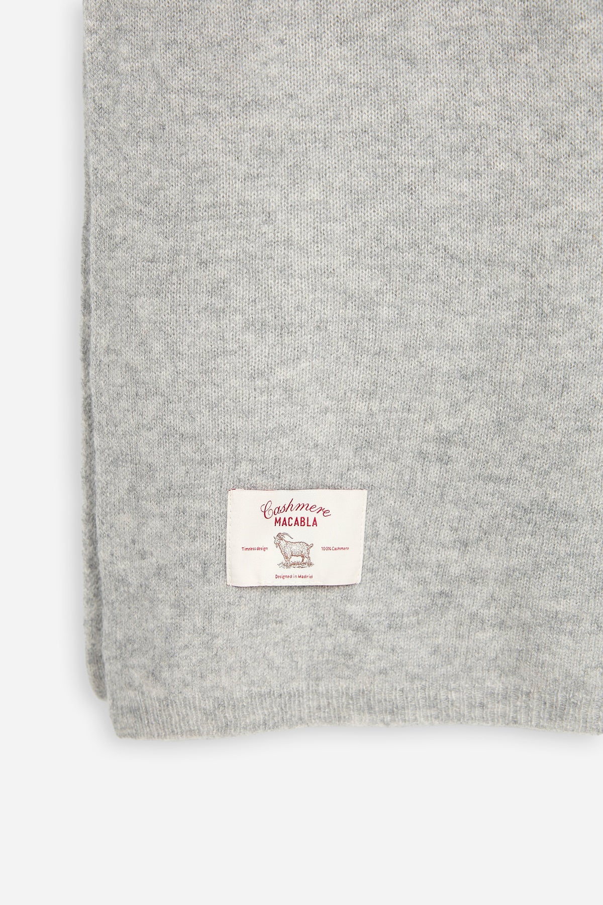 Grey Cashmere Scarf