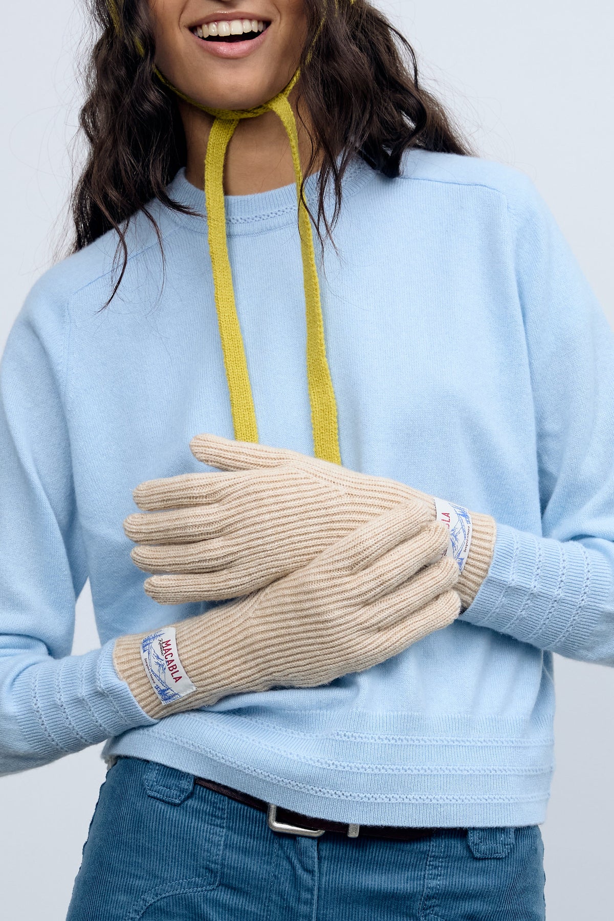 Guantes Beige