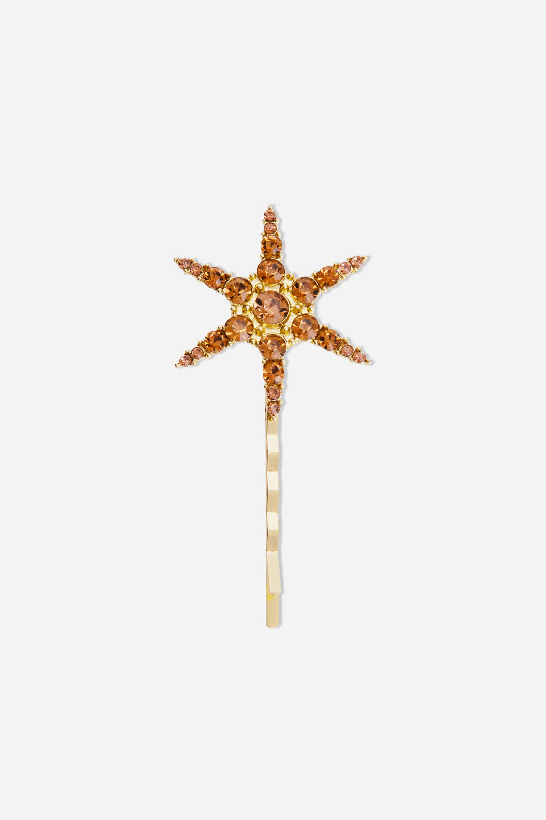 Brown Star Hairpin