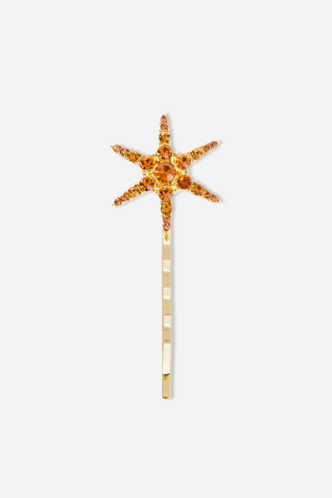 Brown Star Hairpin