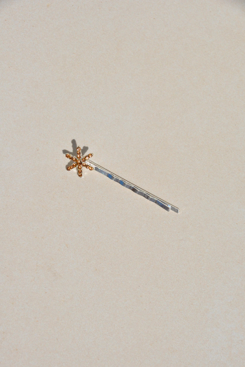 Brown Star Hairpin