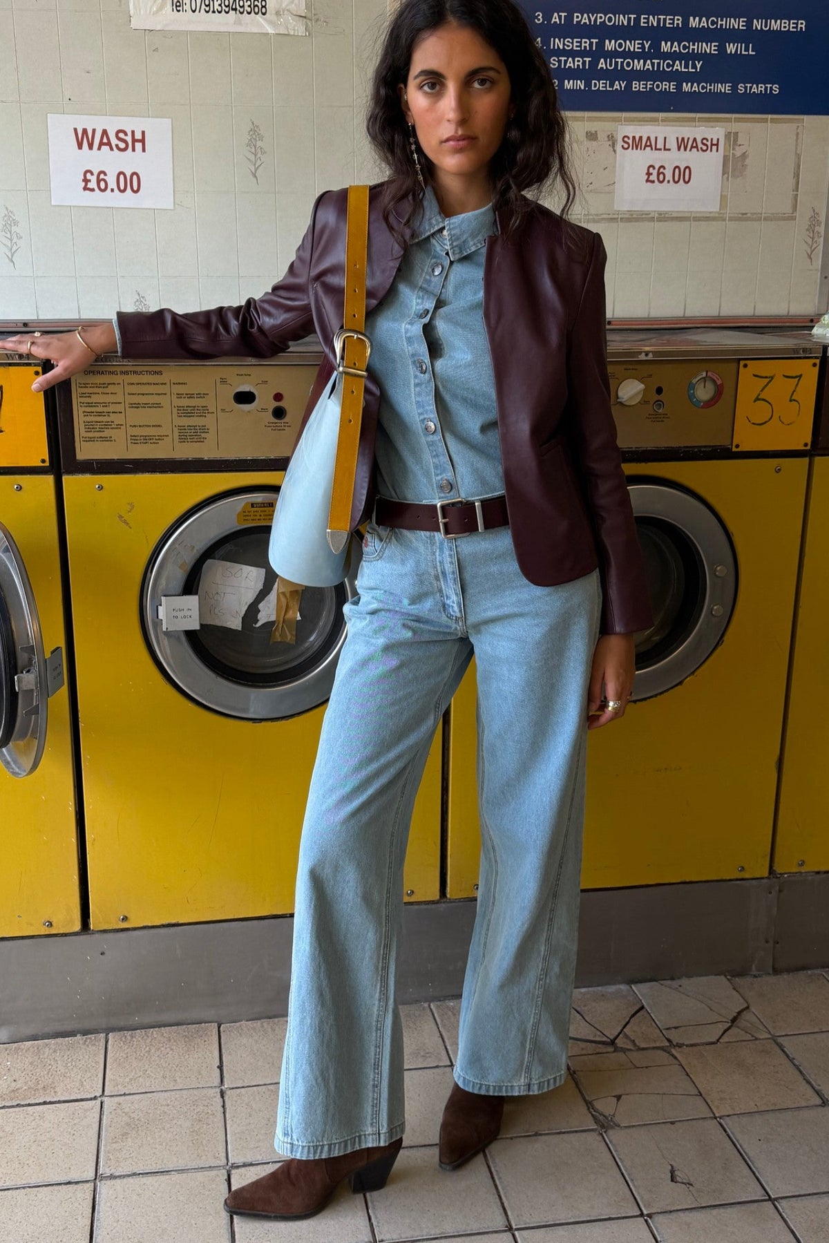Jeans Tiro Medio Azul