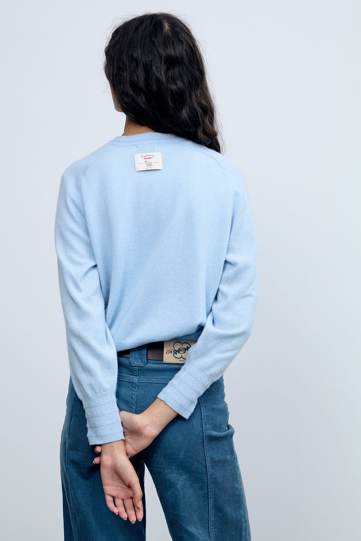 Jersey Cashmere Azul Claro