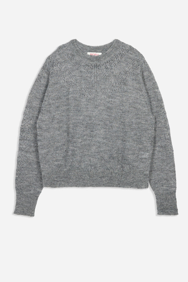 Jersey Pointelle Gris
