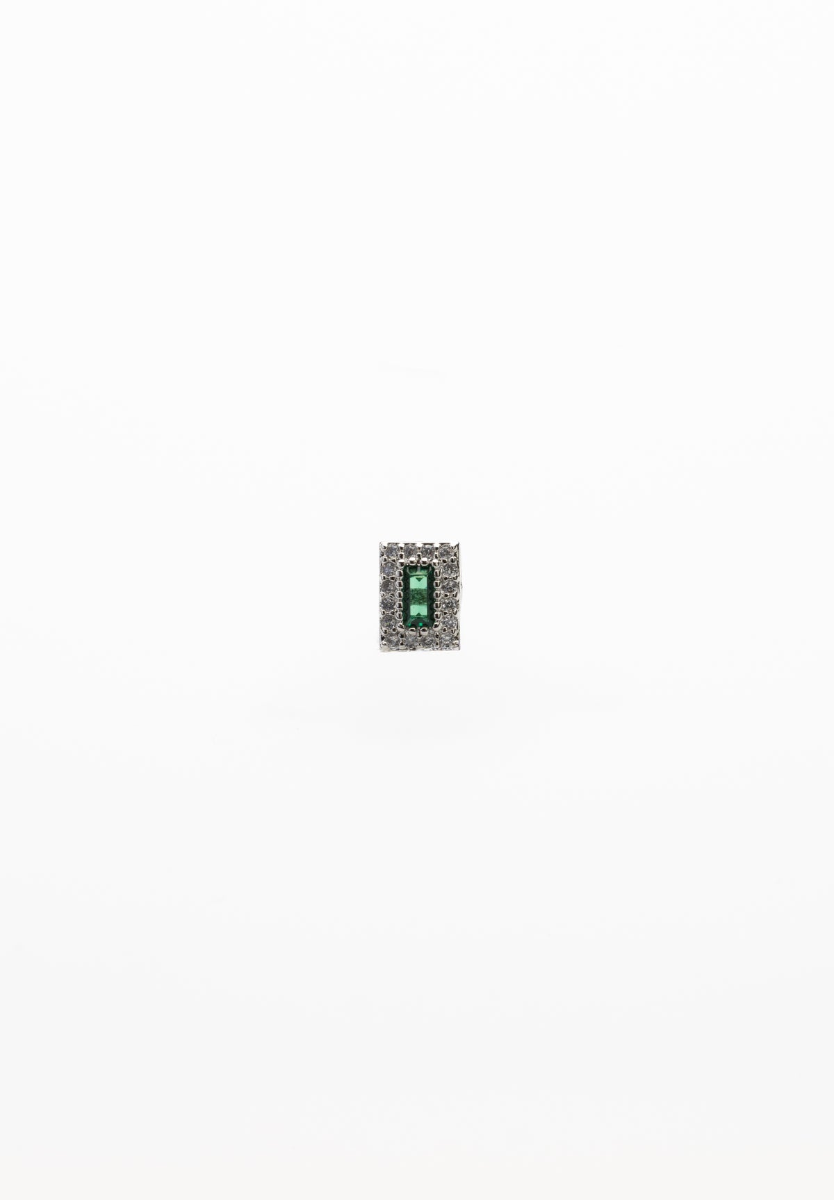 Mini Pendiente Rectángulo Verde