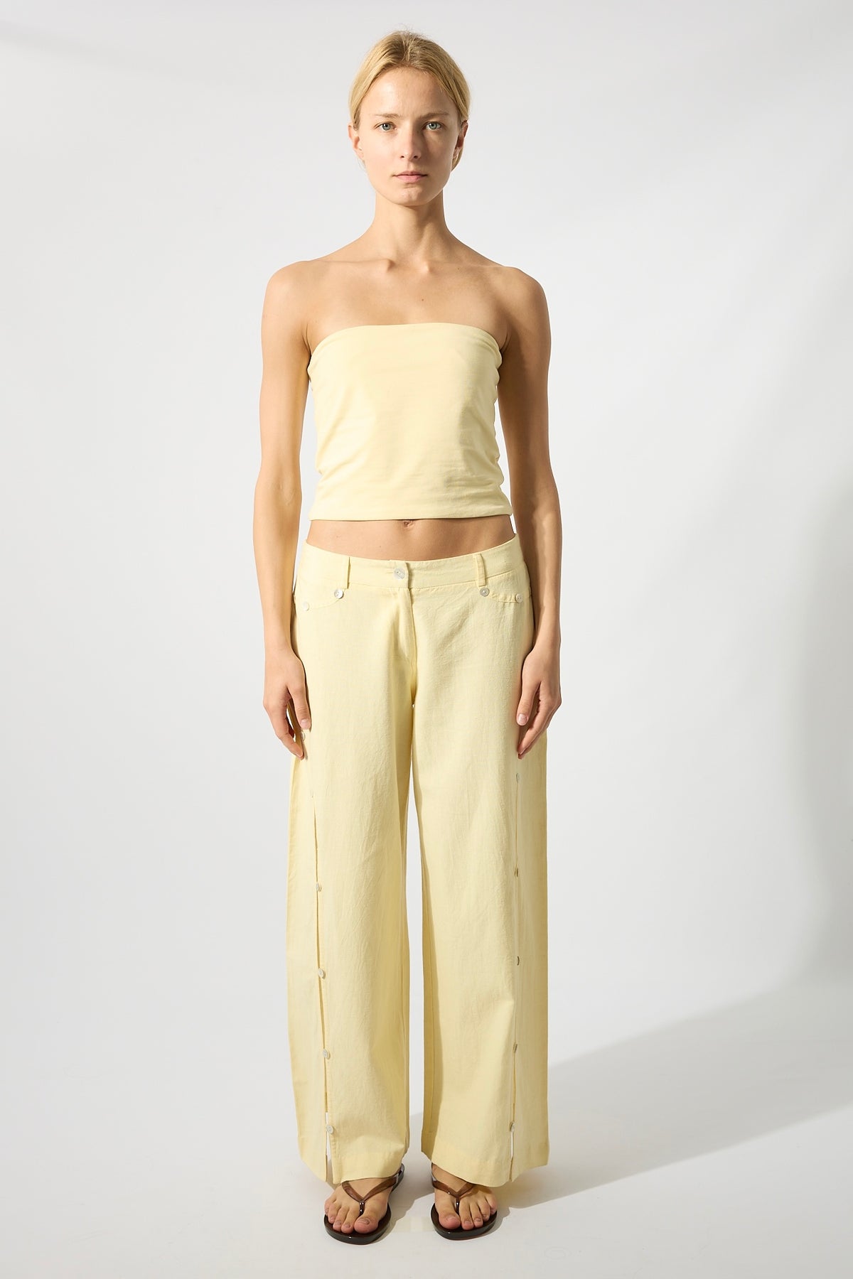 Nacar Buttons Yellow Trousers