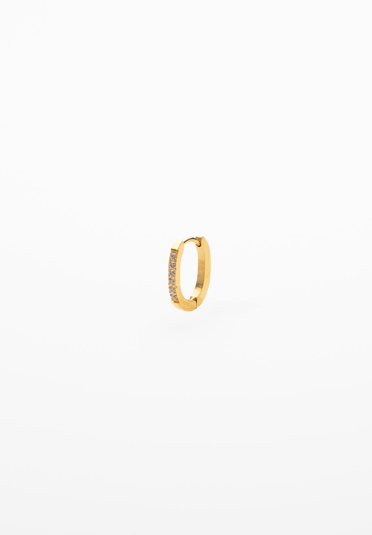 Oval Zircon Earring 20mm