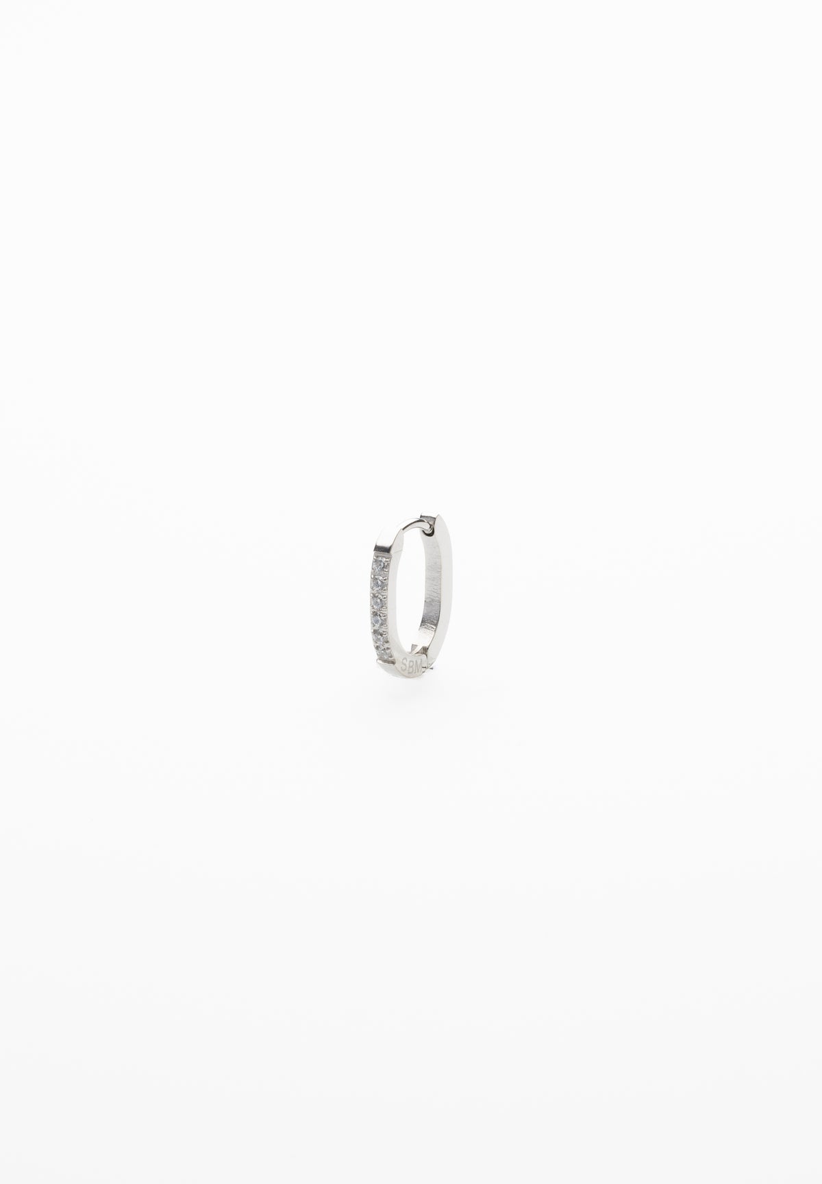 Oval Zircon Earring 20mm