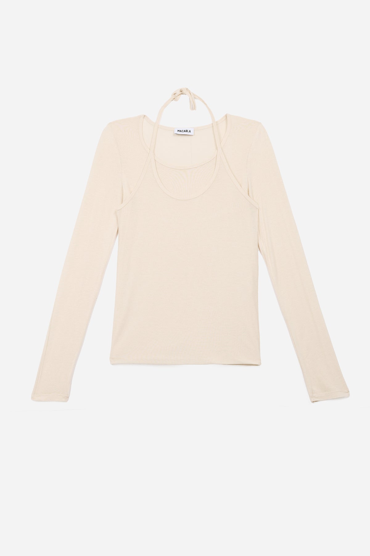 Camiseta Overlay Ecru