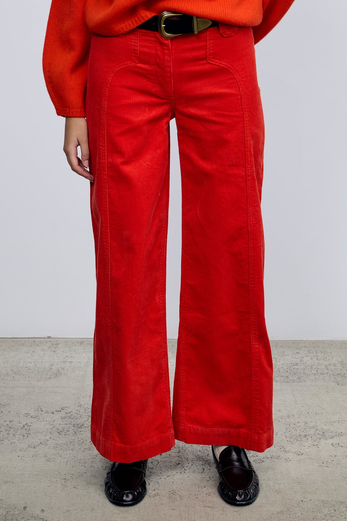 Pantalón Pana Naranja