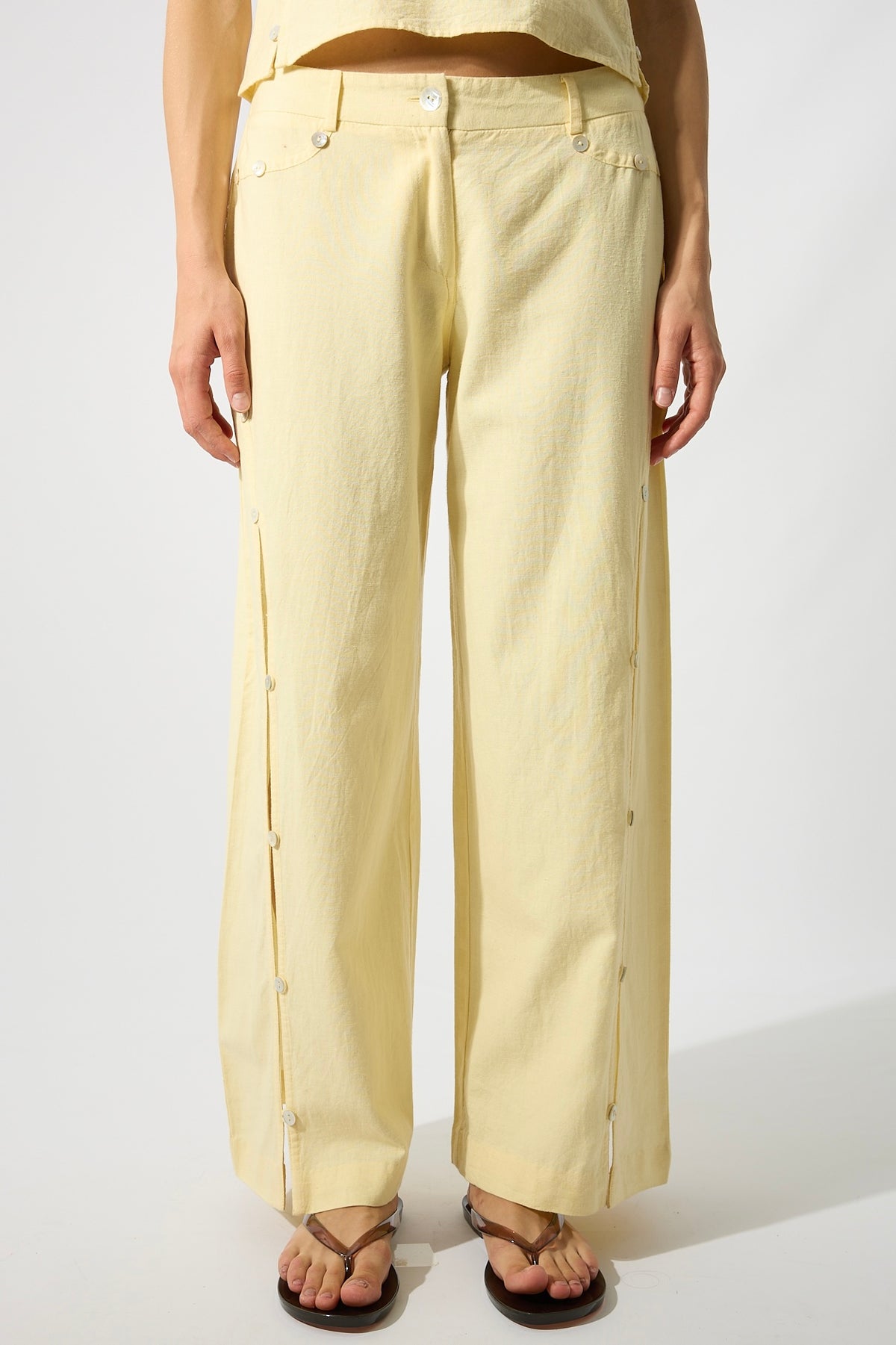 Nacar Buttons Yellow Trousers