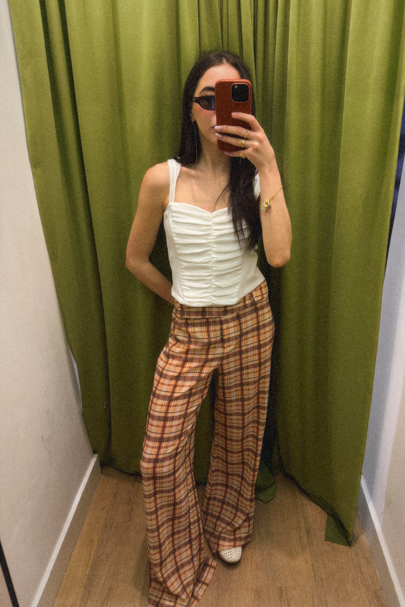 Yellow Plaid Trousers