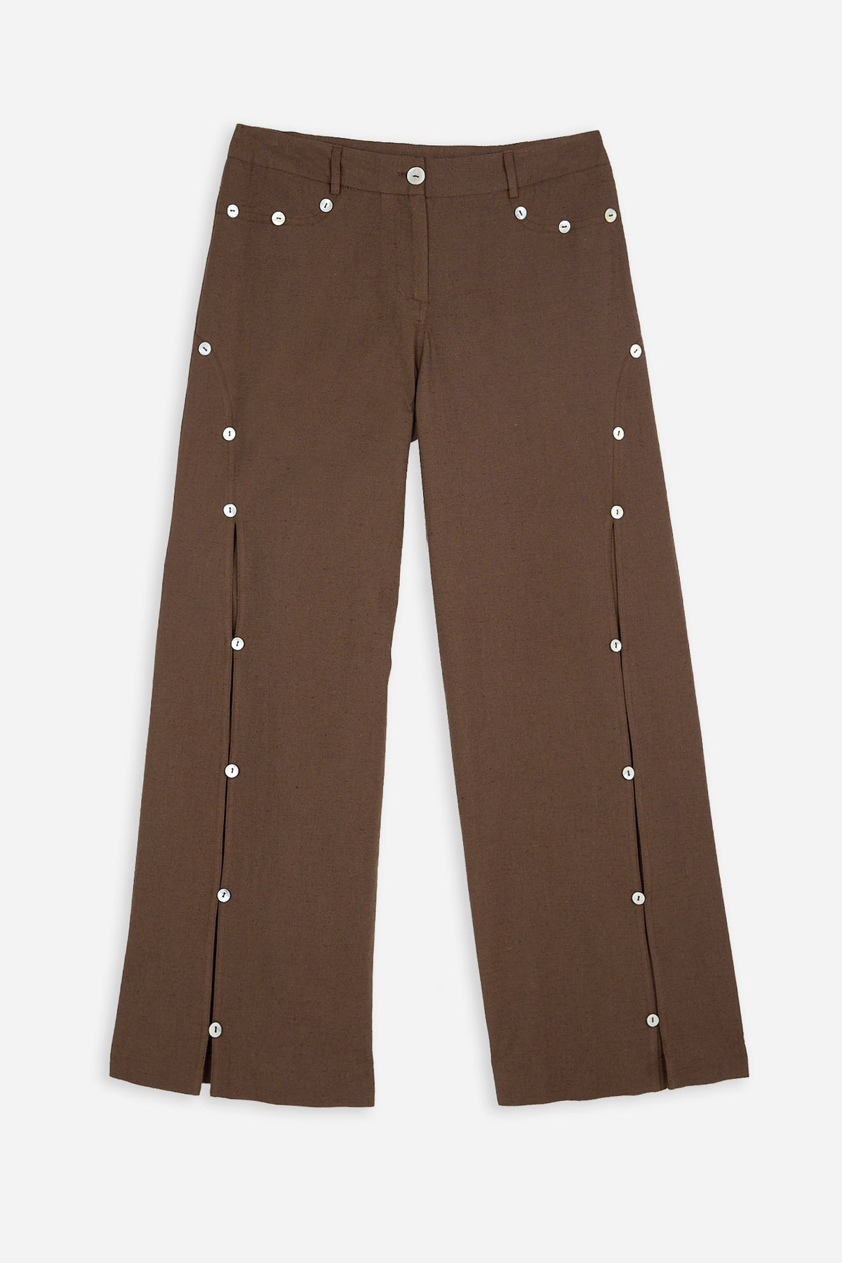 Nacar Buttons Brown Trousers