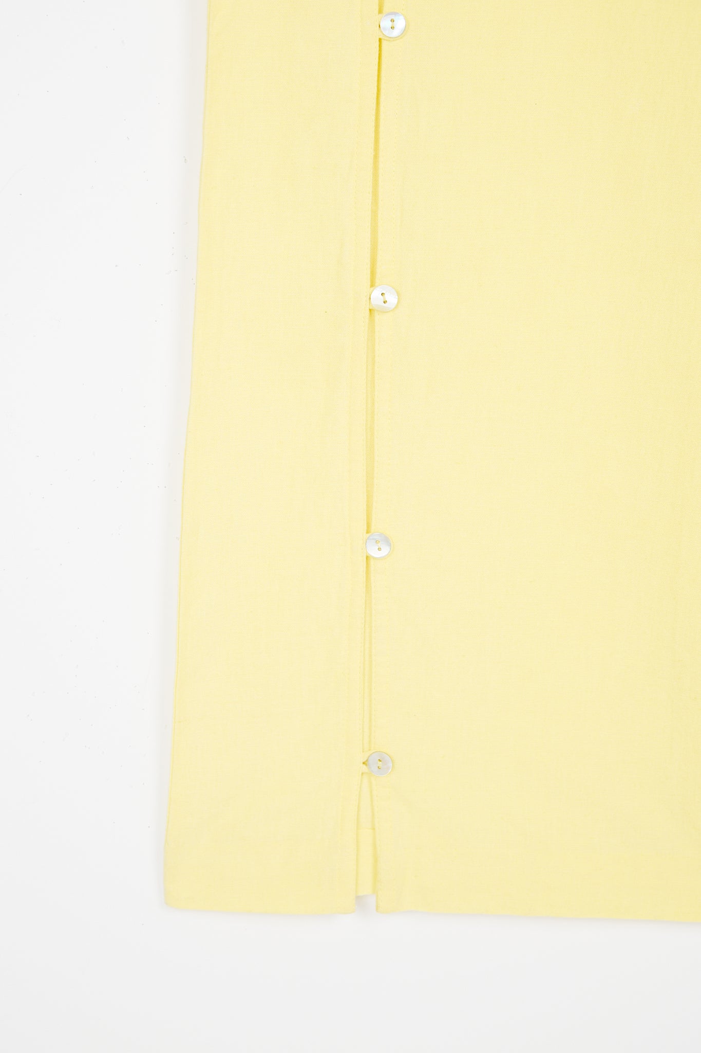 Pantalón Botones Nácar Amarillo