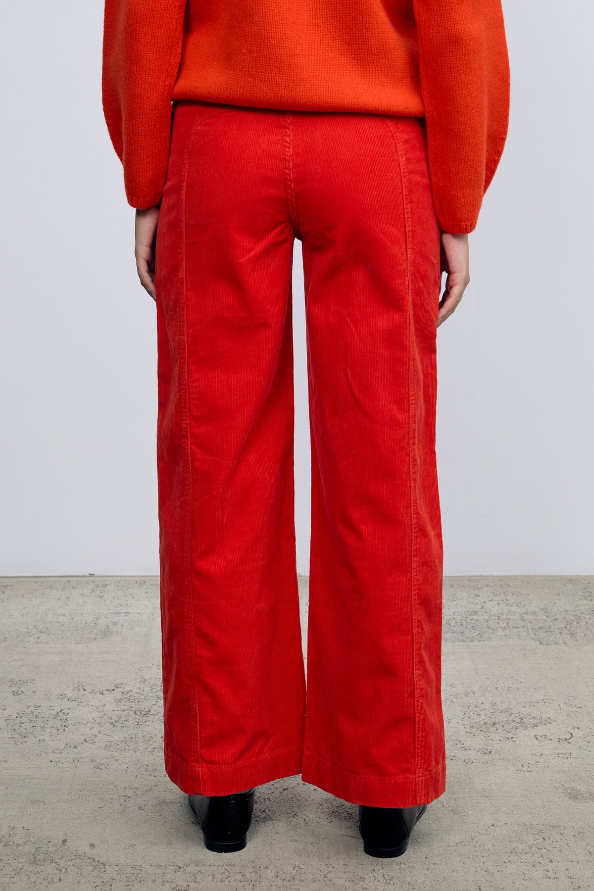 Orange Corduroy Trousers