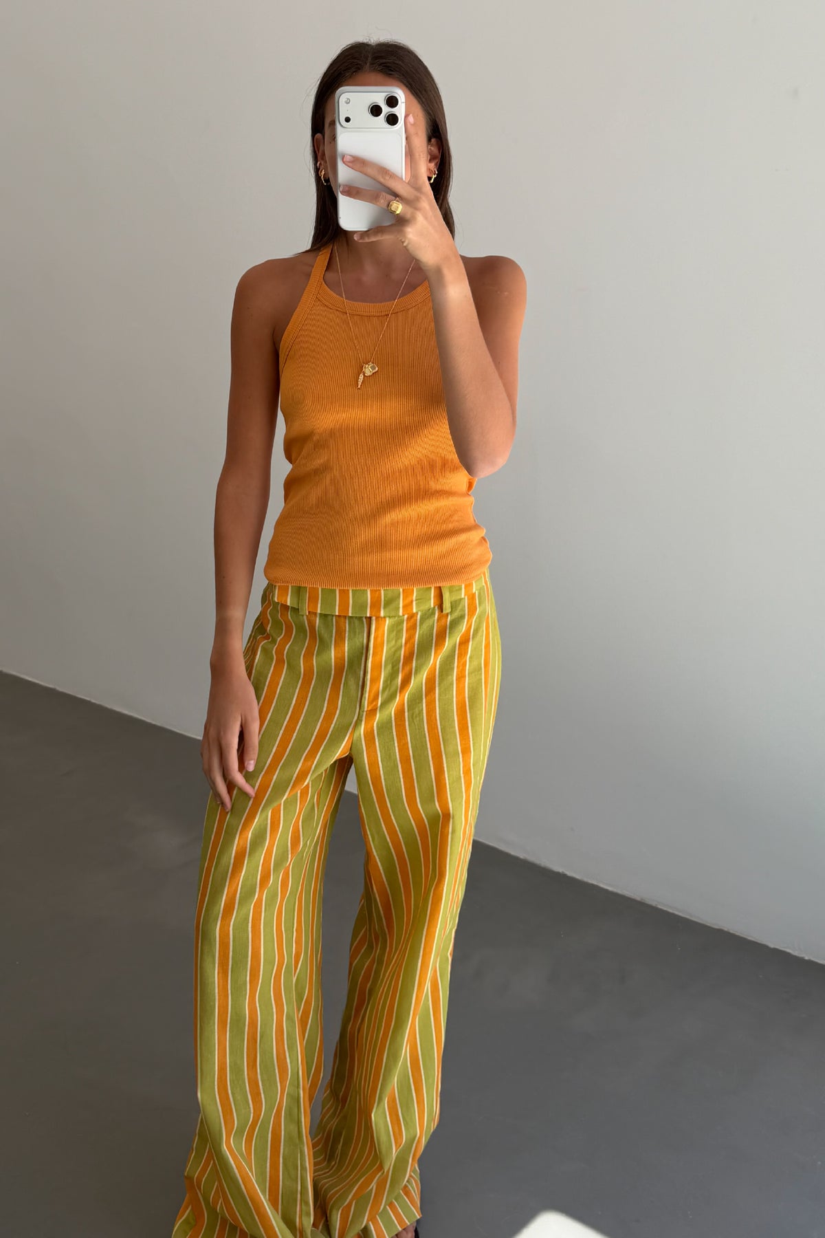 Orange Halter Top 