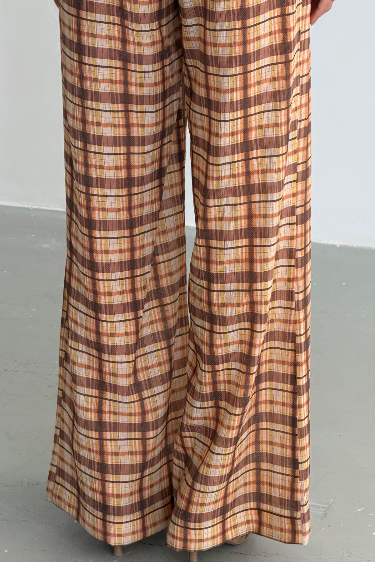 Pantalón Cuadros Amarillo