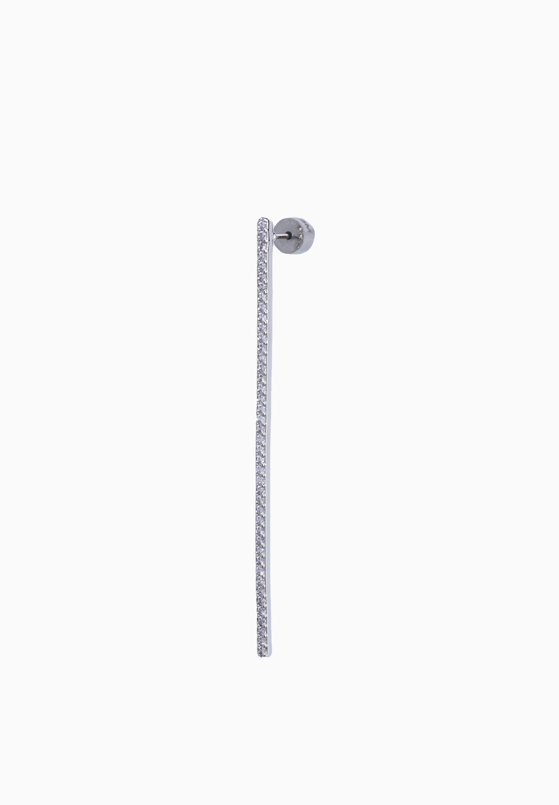 Boucle d'Oreille Barre Zircon L
