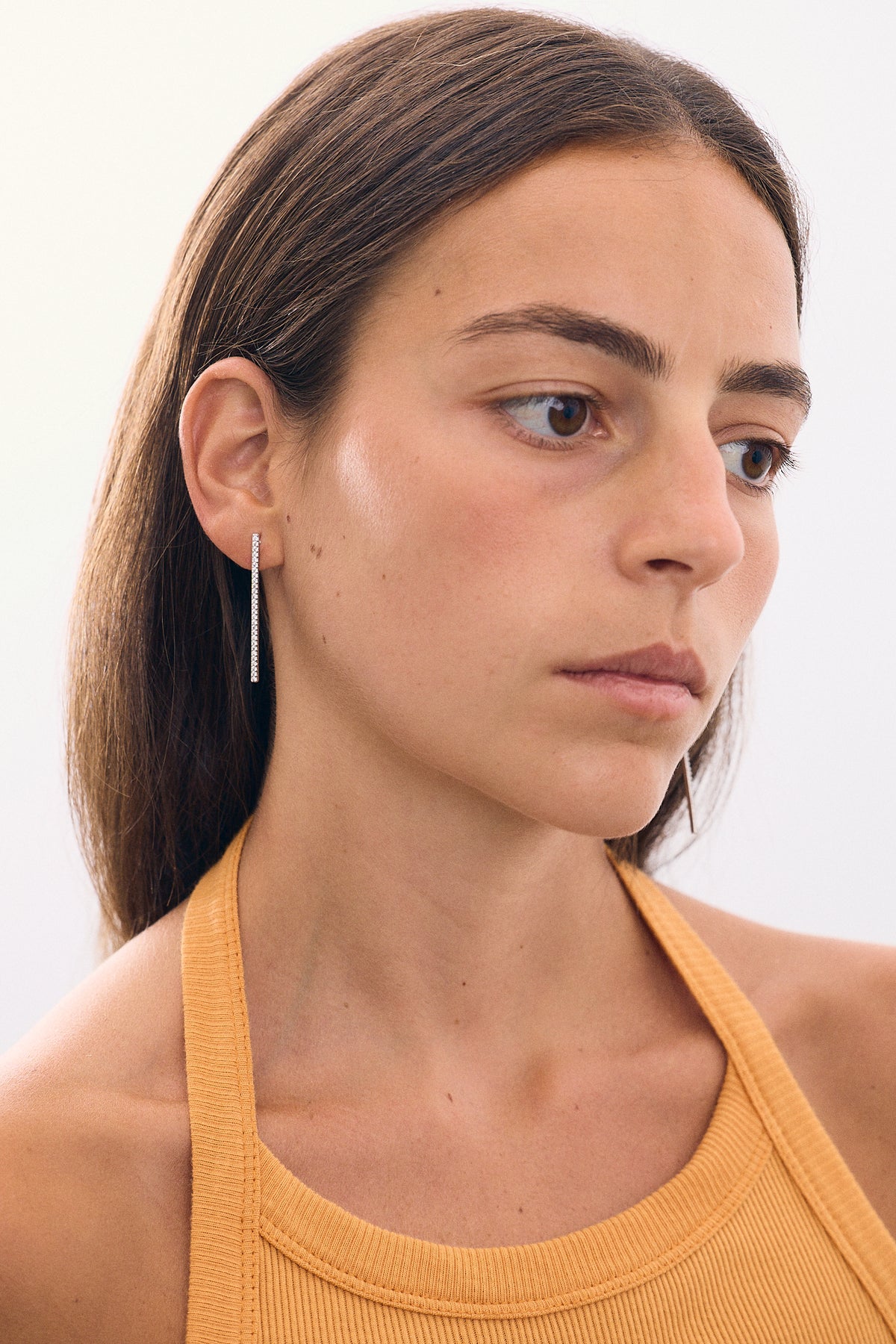 Zircon Bar Earring M (Unit)