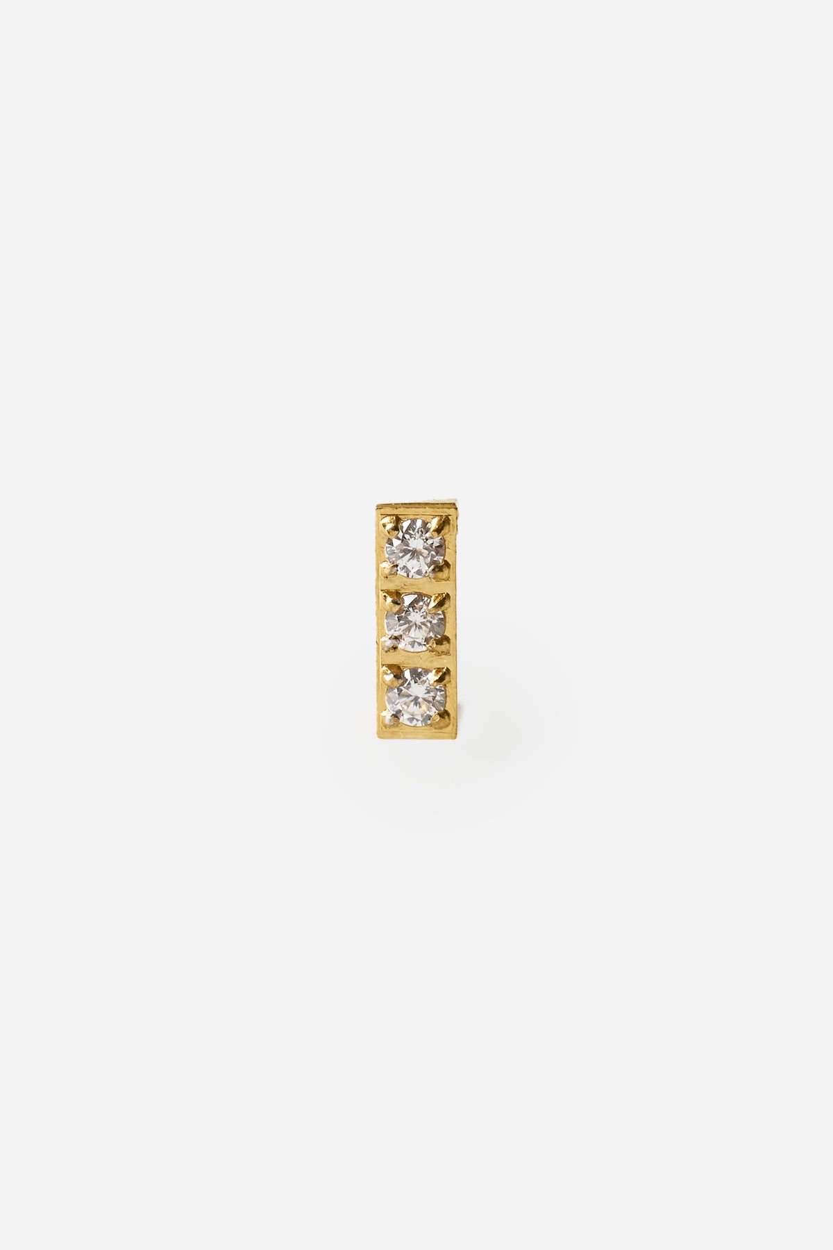 Zircon Bar Earring XS