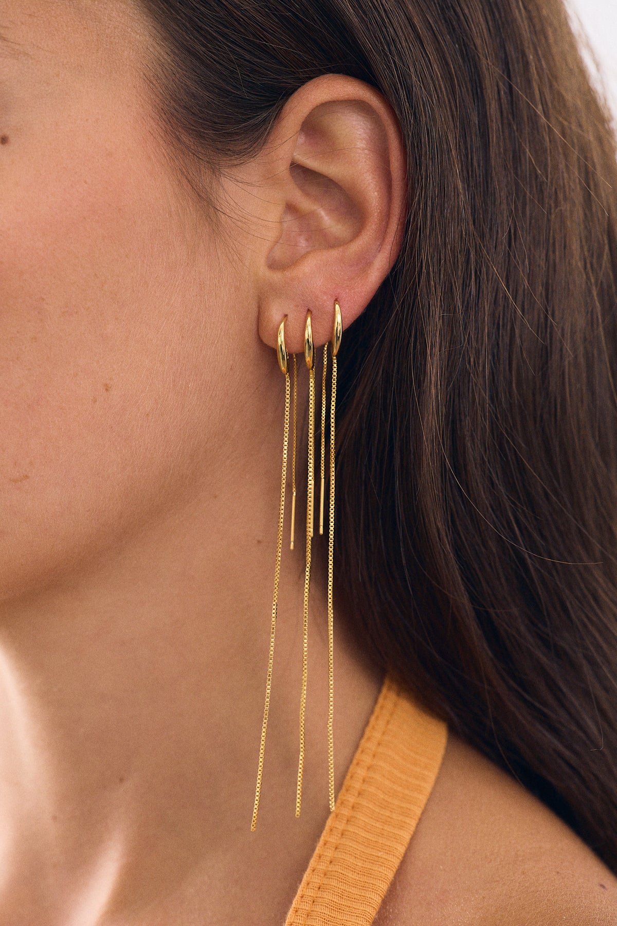 Long Double Chain Earring (Unit)