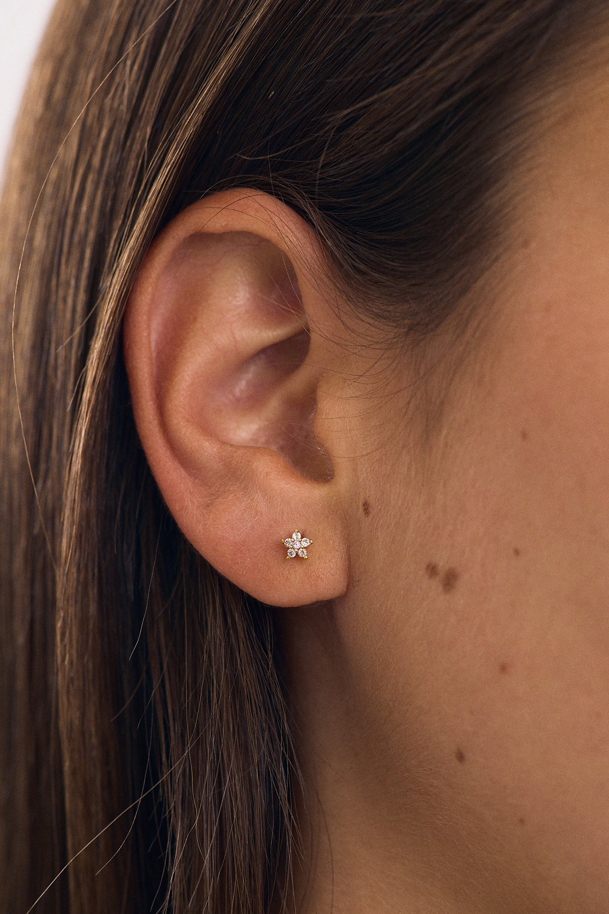Pendientes Desmontables Flores Par