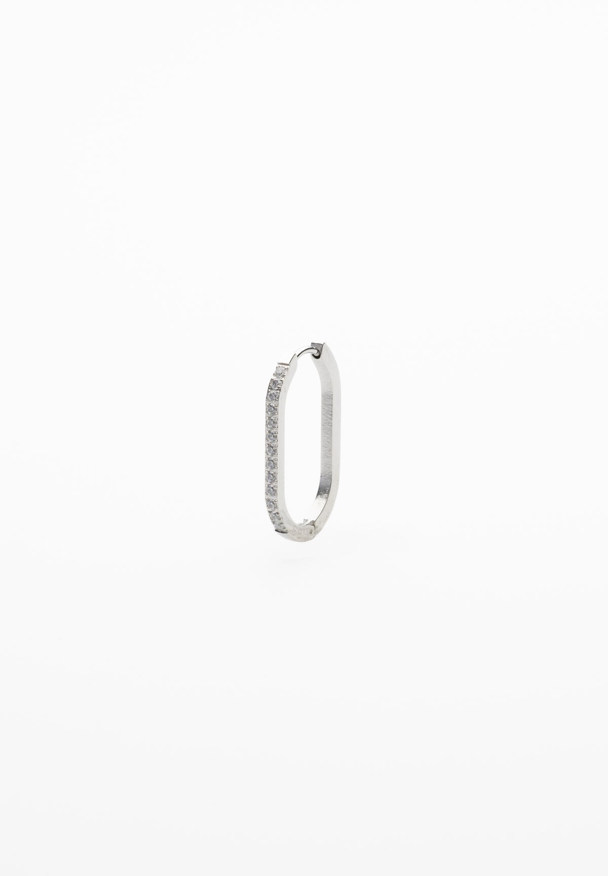 Pendiente Ovalado Circon 43mm (Unidad)