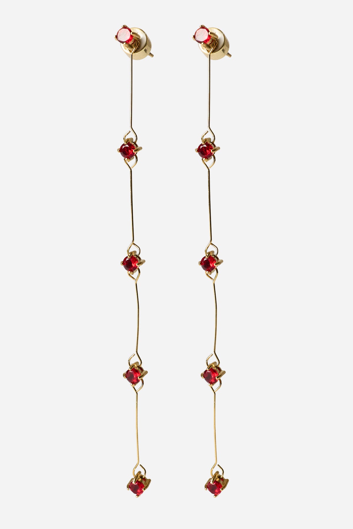 Red Detachable Earrings (pair)