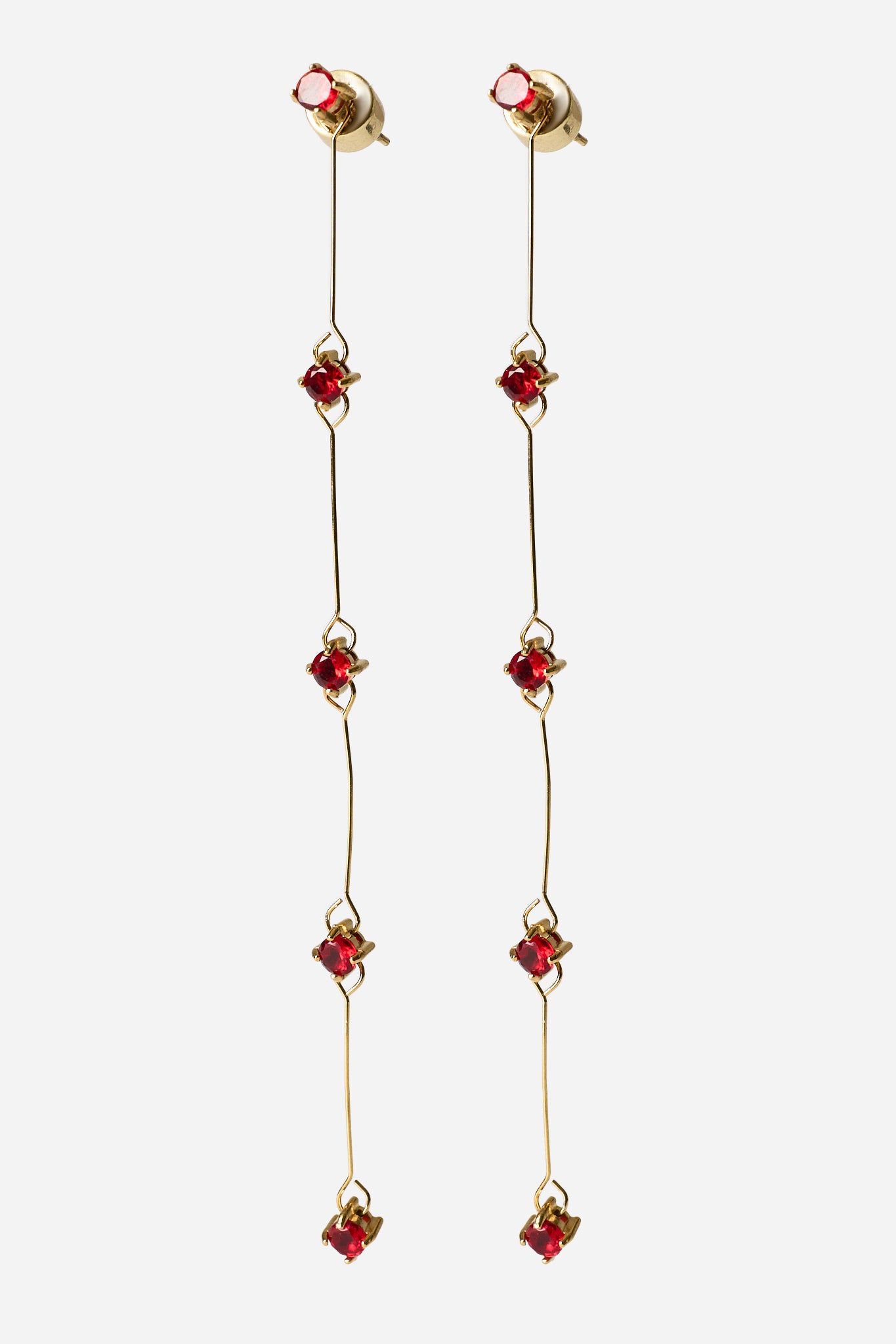 Red Detachable Earrings (pair)