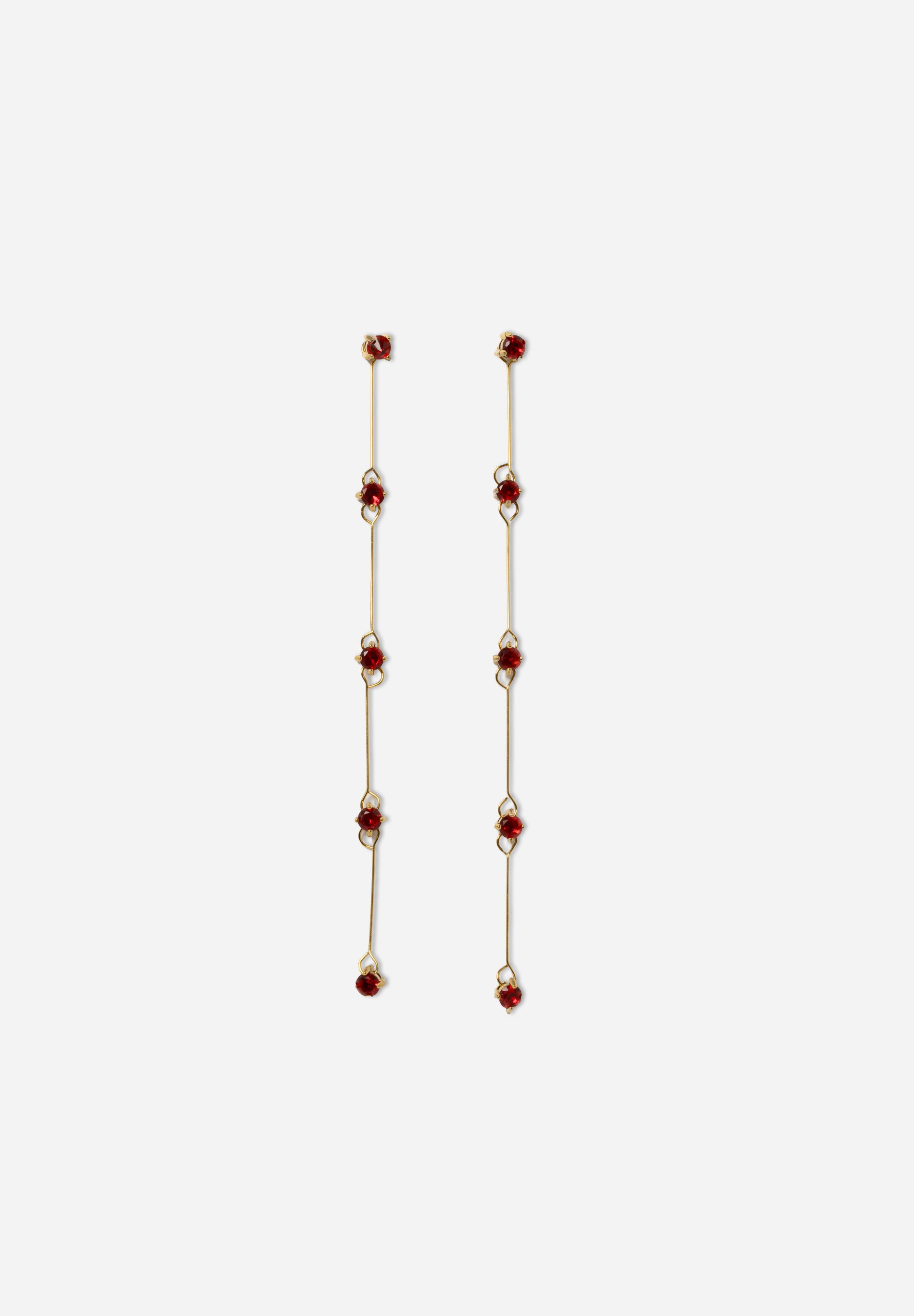 Red Detachable Earrings (pair)