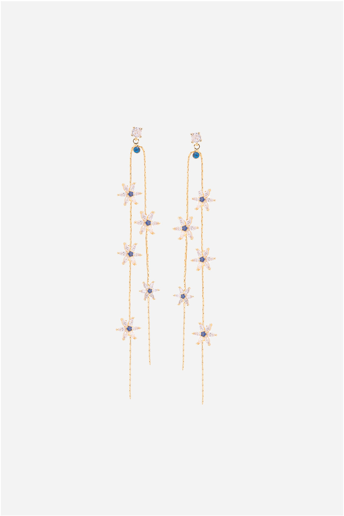 Blue Flower Earrings