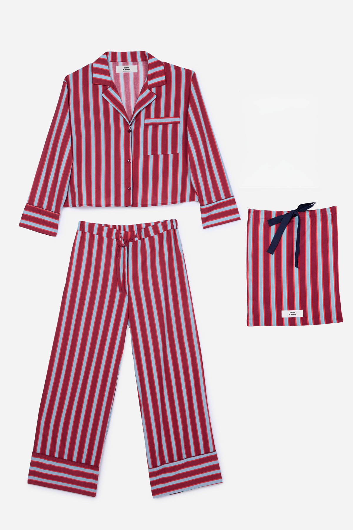 Burgundy Blue Pyjamas