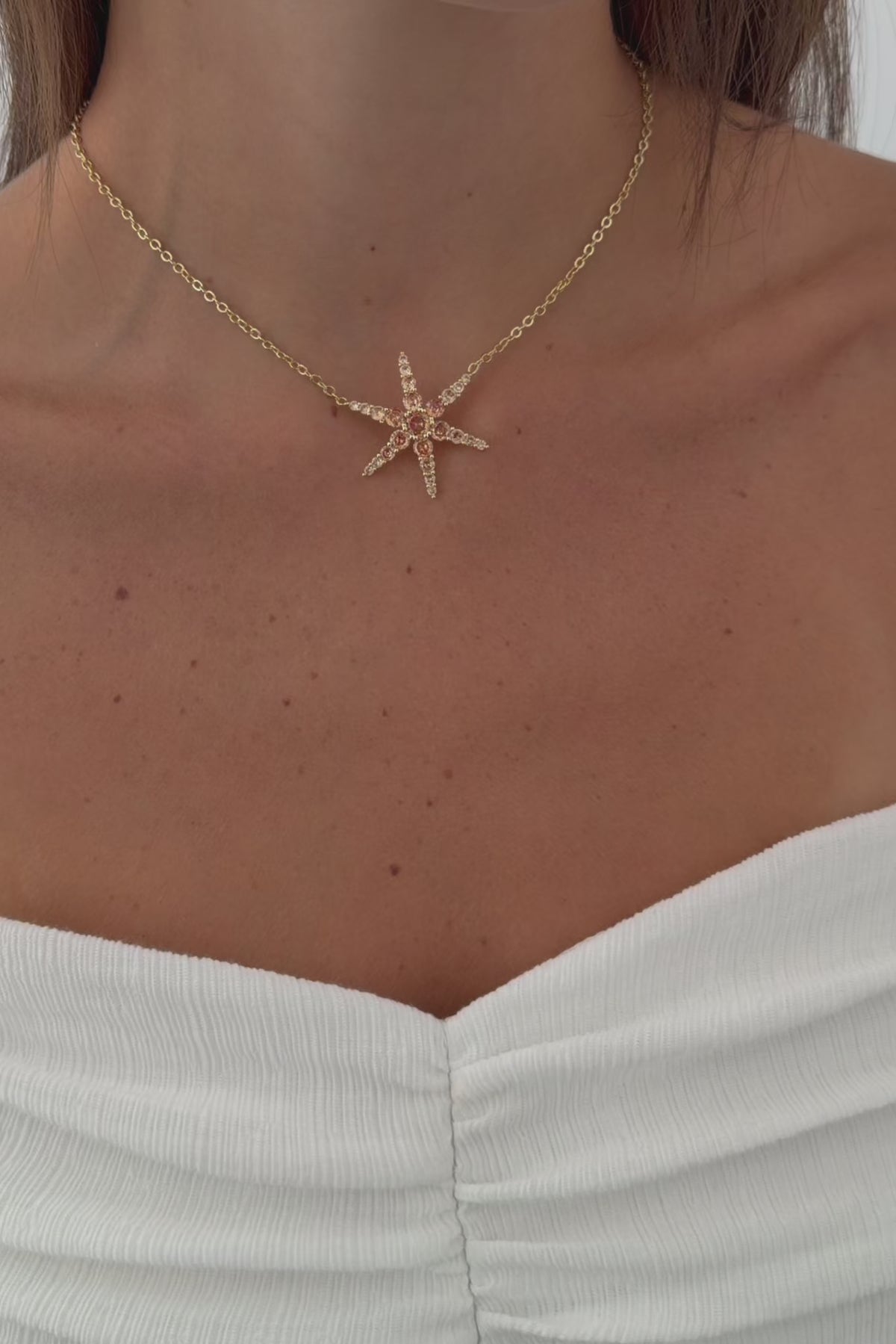 Brown Star Necklace