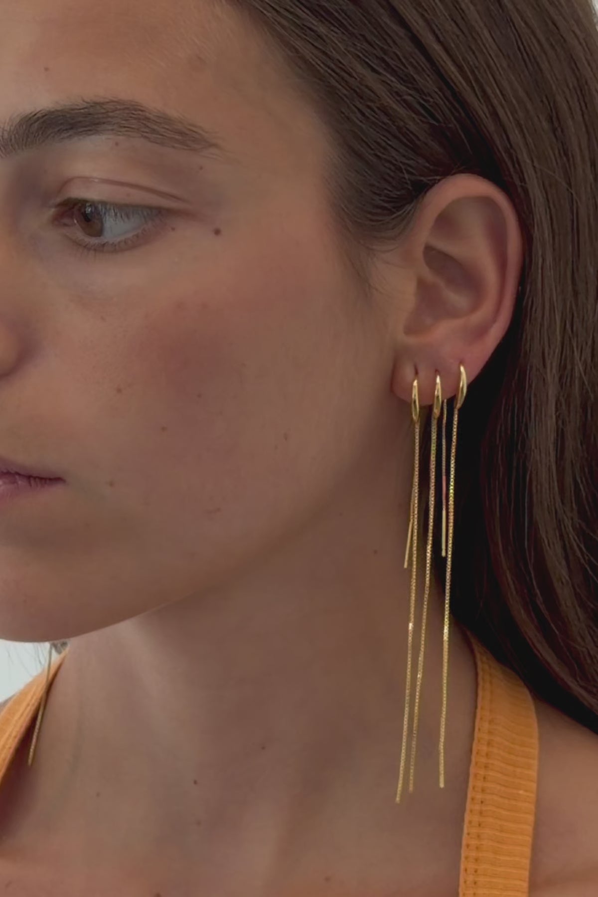 Long Double Chain Earring (Unit)