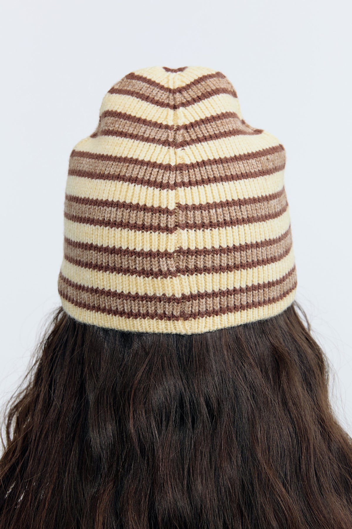 Gorro Rayas Crudo y Marrón