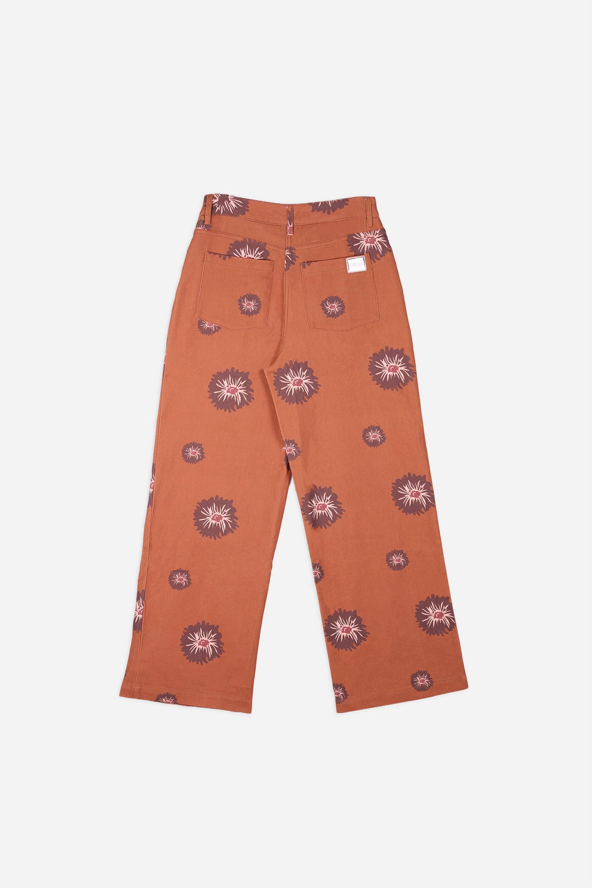 Camelia Tile Straight-Leg Pants