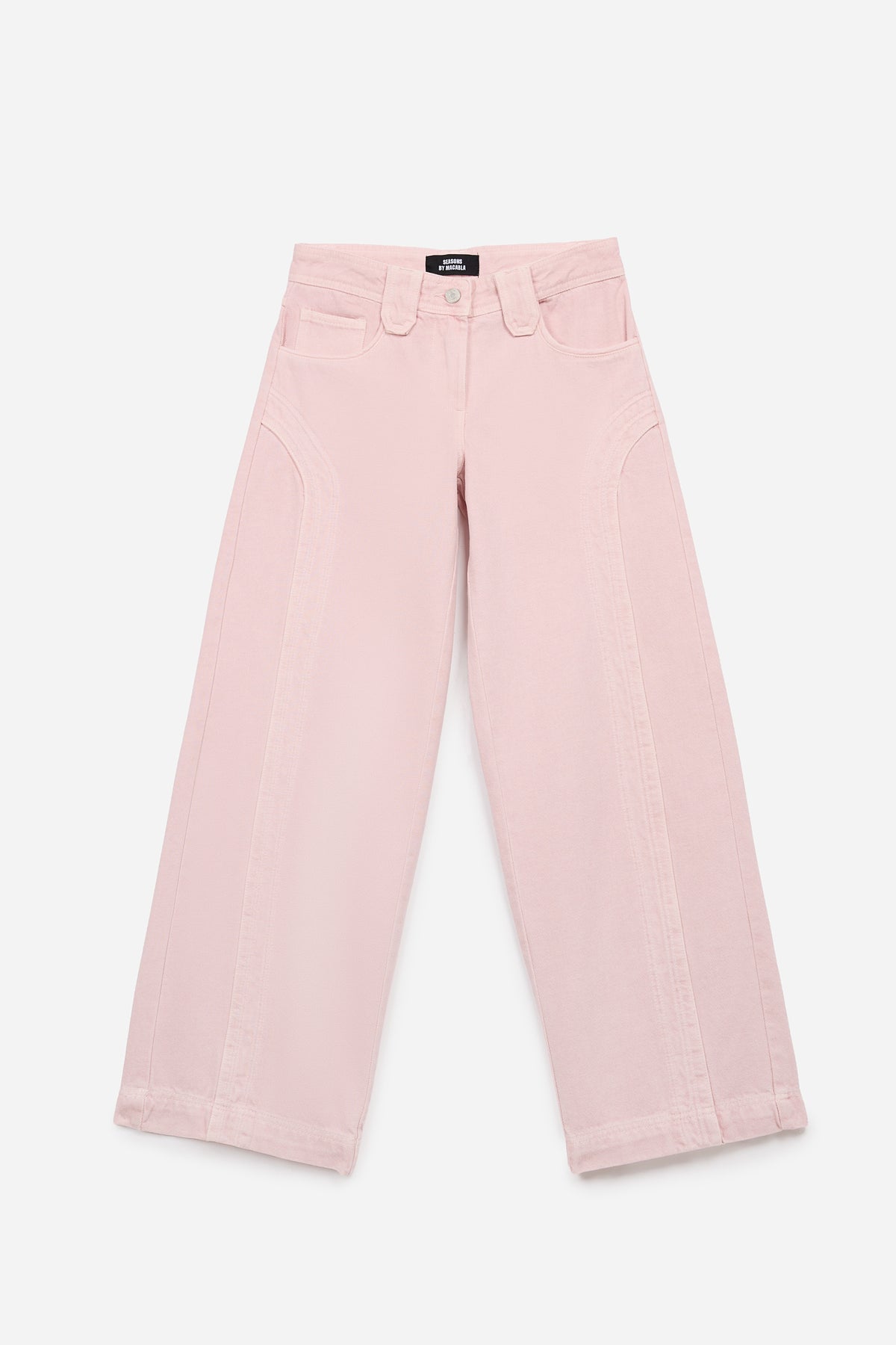 Pantalón Recto Rosa