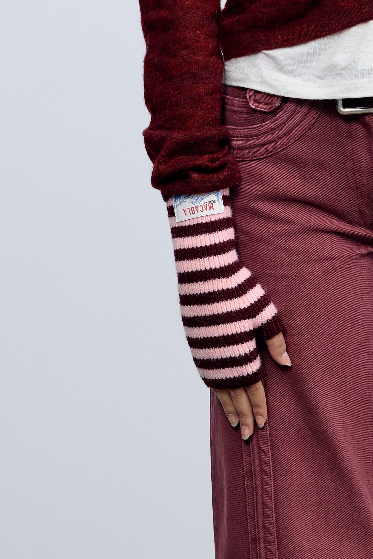 Garnet and Pink Mittens