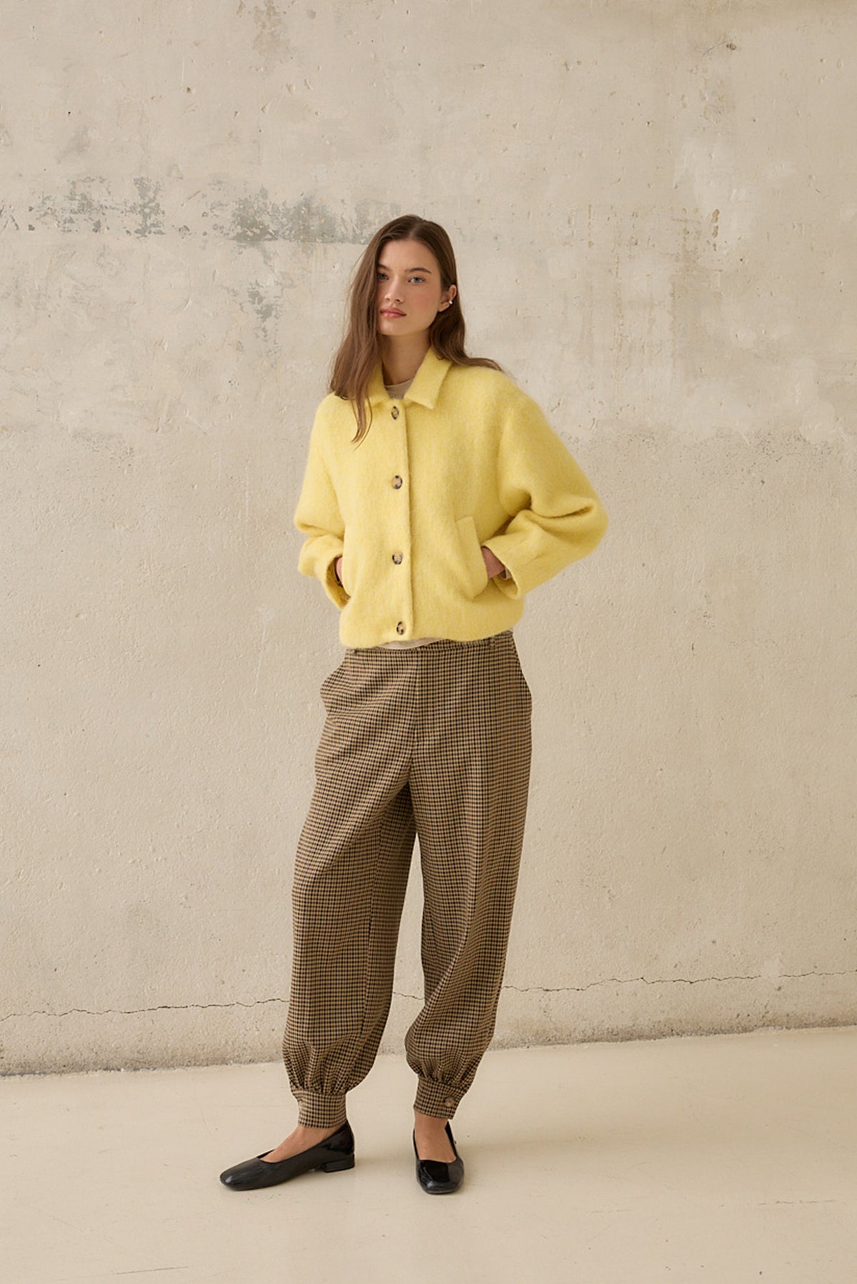 Chaqueta Alpaca Amarillo