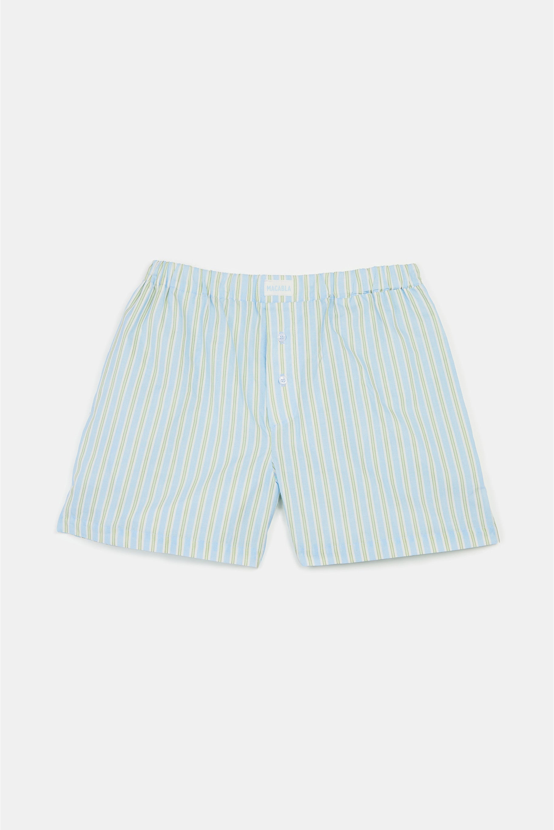 Short de Pyjama Rayures Bleues