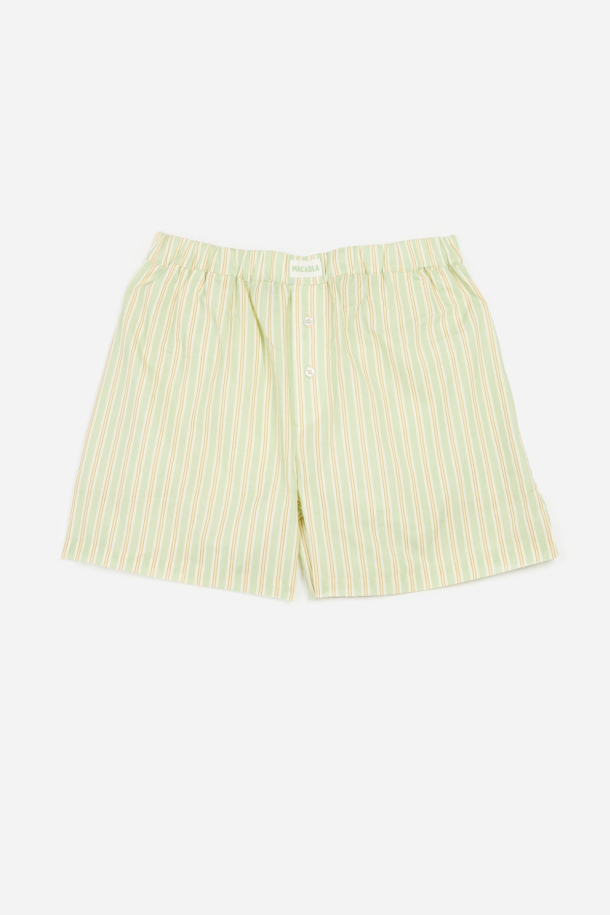 Short Pijama Rayas Verde