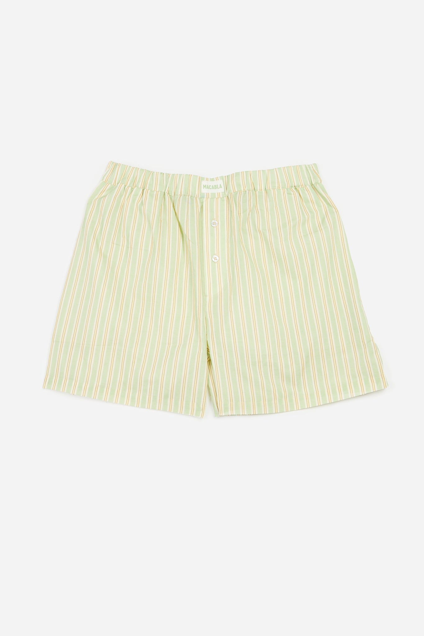 Short de pyjama Rayures Vertes