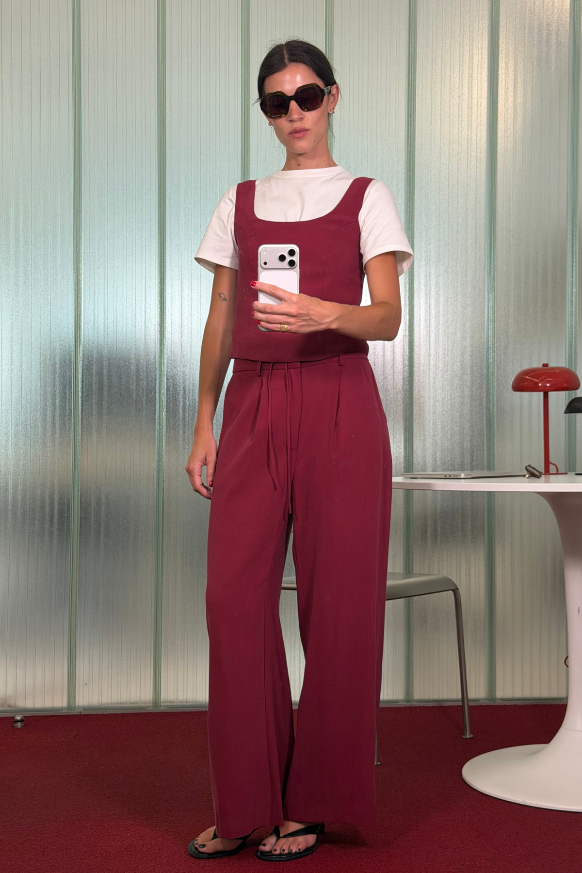 Tencel Top Burgundy