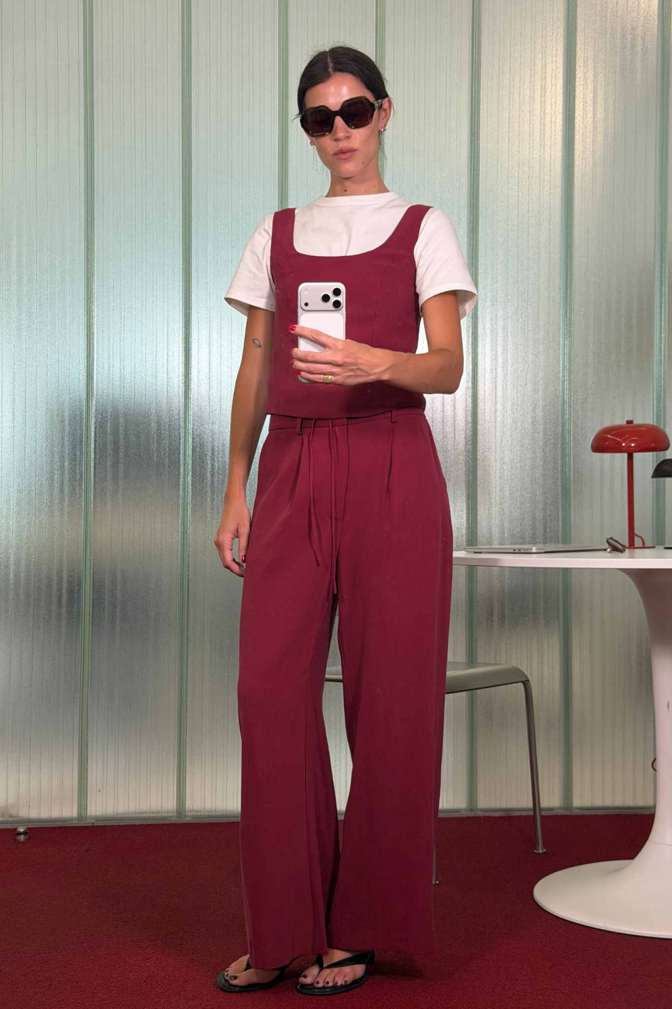 Top Tencel Granate
