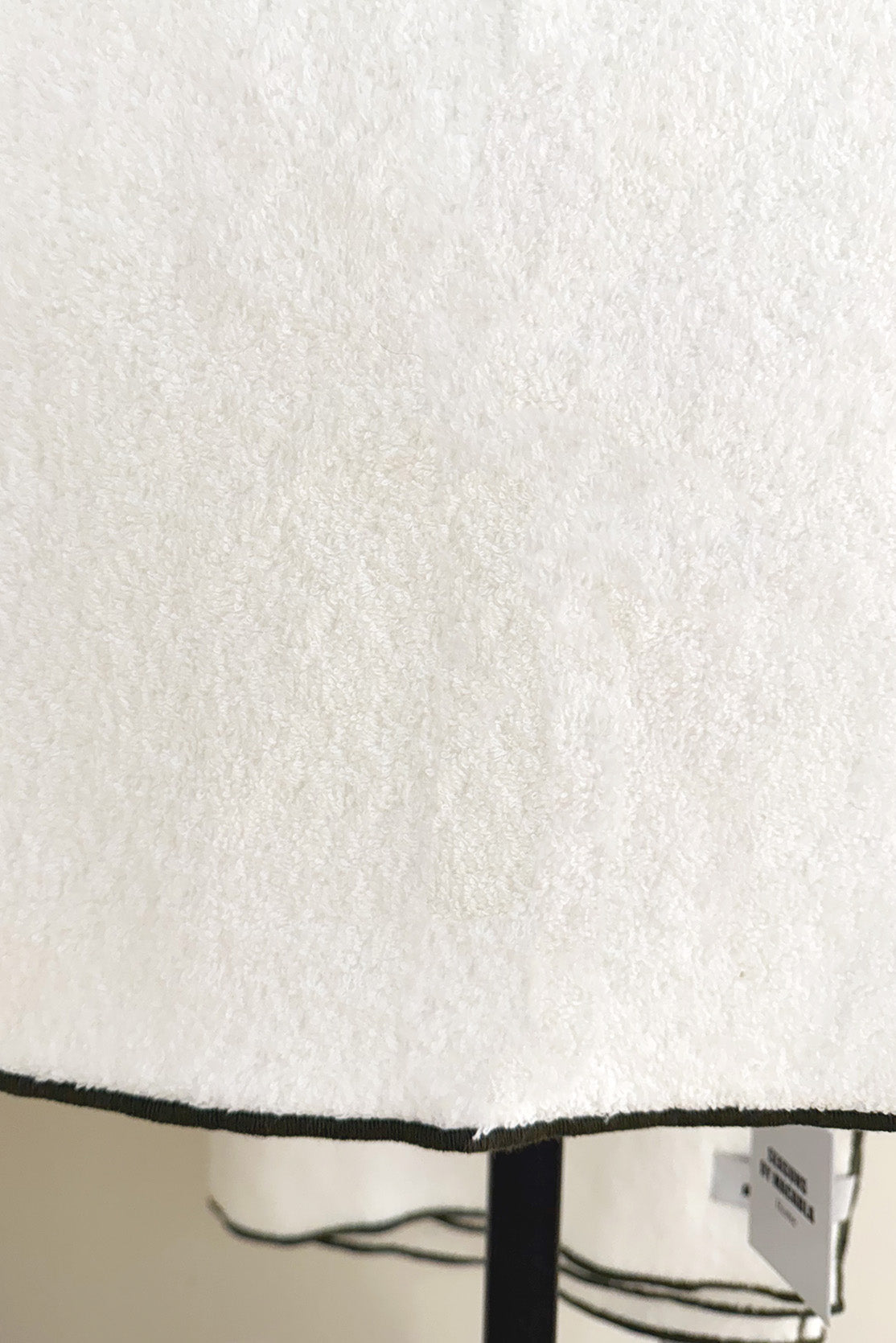 Serviette de douche côtelée