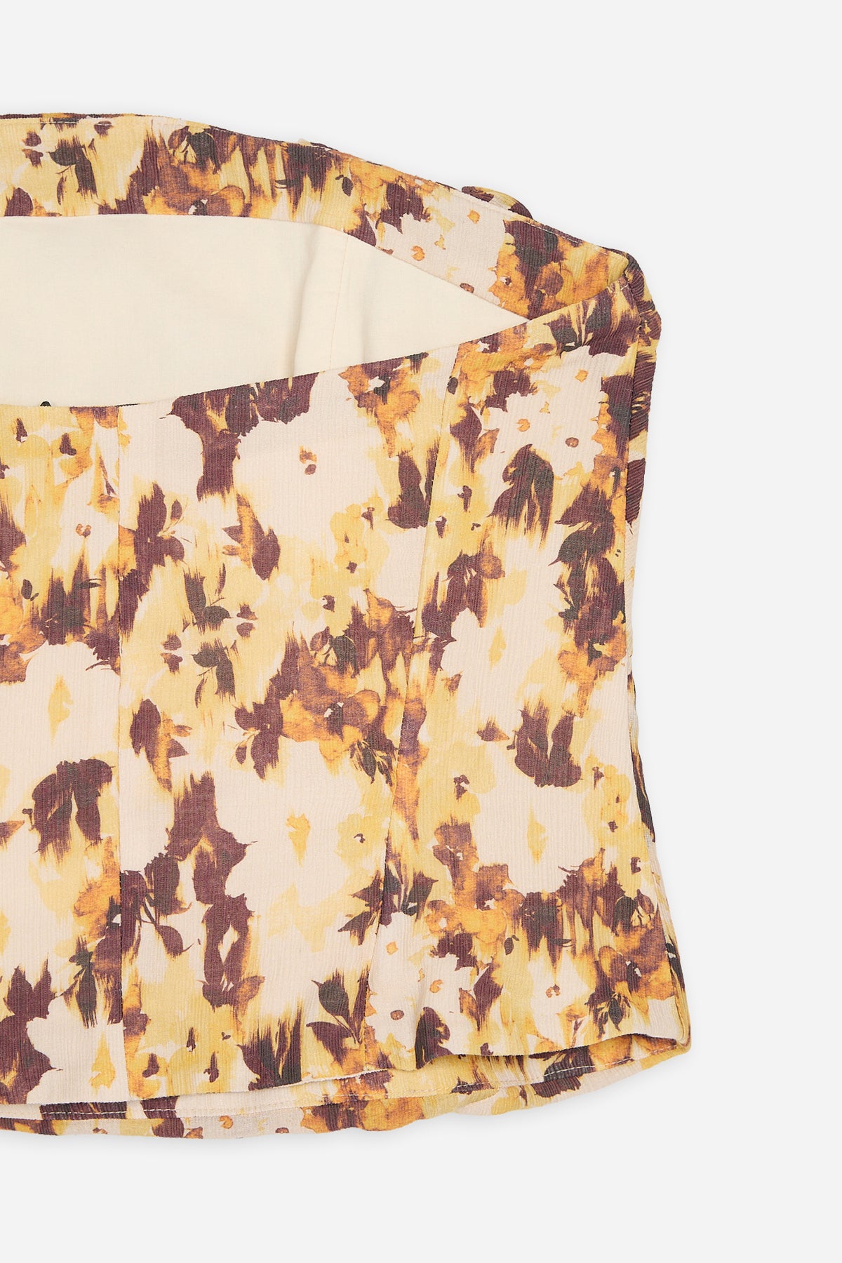 Top Nudo Flores Amarillo