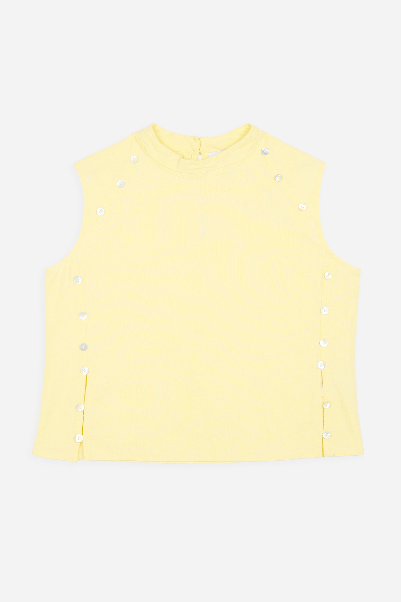 Top Botones Nácar Amarillo