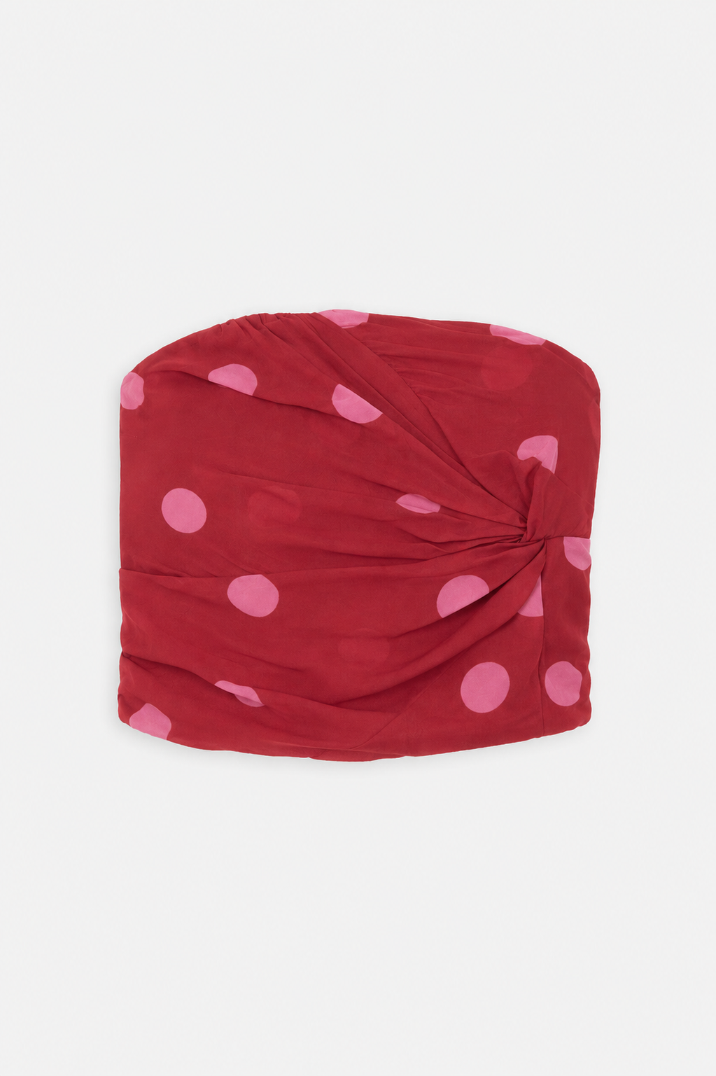 Top Nudo Lunares Rojo