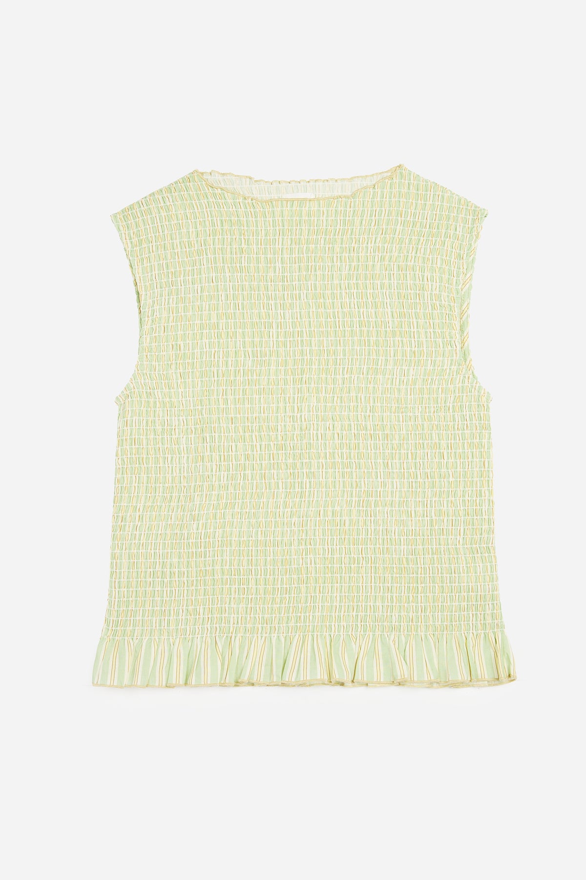 Green Striped Pyjama Top