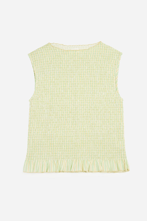Top Pijama Rayas Verde